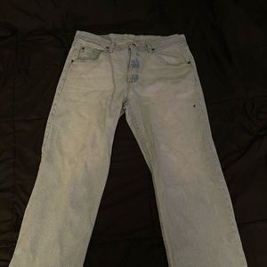 light wash blue wrangler denim great material